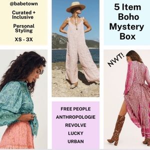 BOHO Mystery Box Anthropologie Mystery Box Free People Jumpsuit Romper flowy